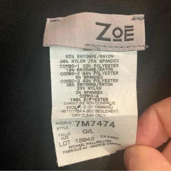 ZOE Sz L Colourful Colour  Block Pattern Unlined Button Closure Pockets Coat - Picture 3 of 12